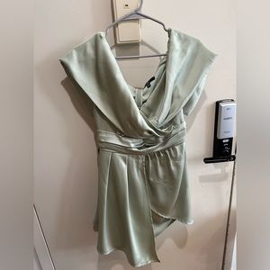 Lulu sage green dress